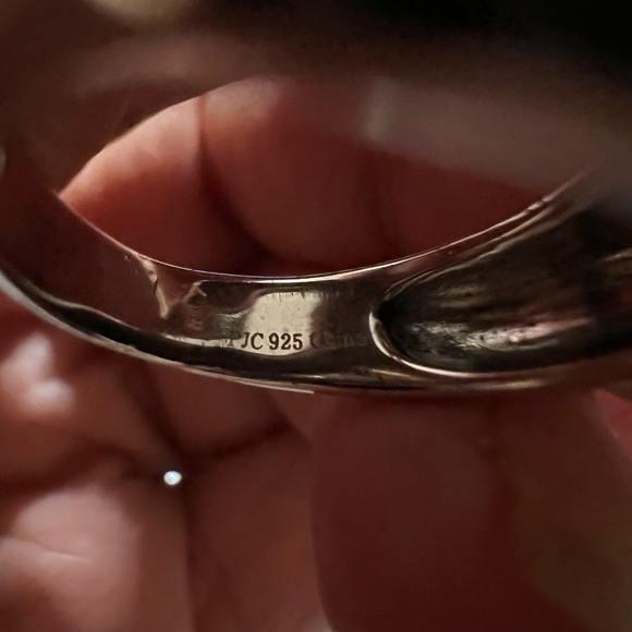 Stirring Silver 926 stamped and tested pave CZ snake ring NIOB - Picture 12 of 13